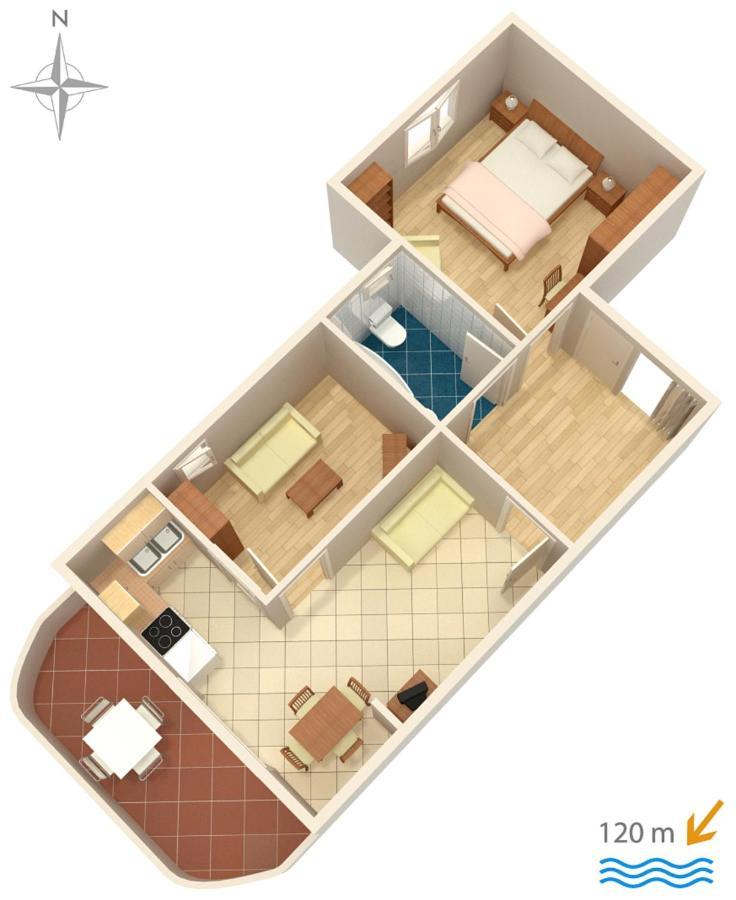 Apartments By The Sea Novi Vinodolski - 5558 外观 照片